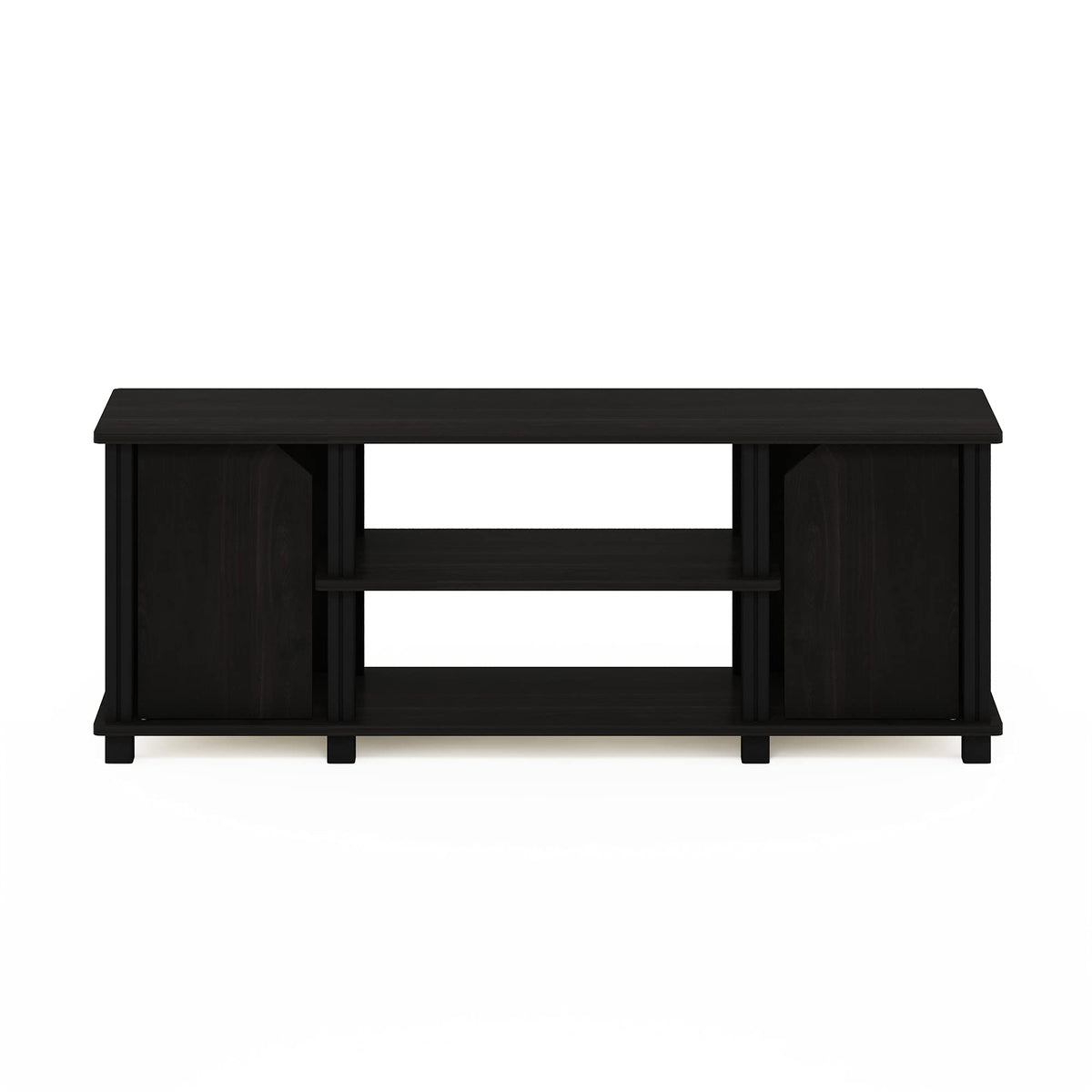 3-Tier Open Shelf TV Stand with Cabinets T86220