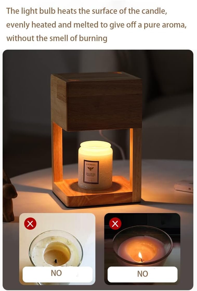 Candle Warmer Lamp with Timer and Adjustable Brightness P7002