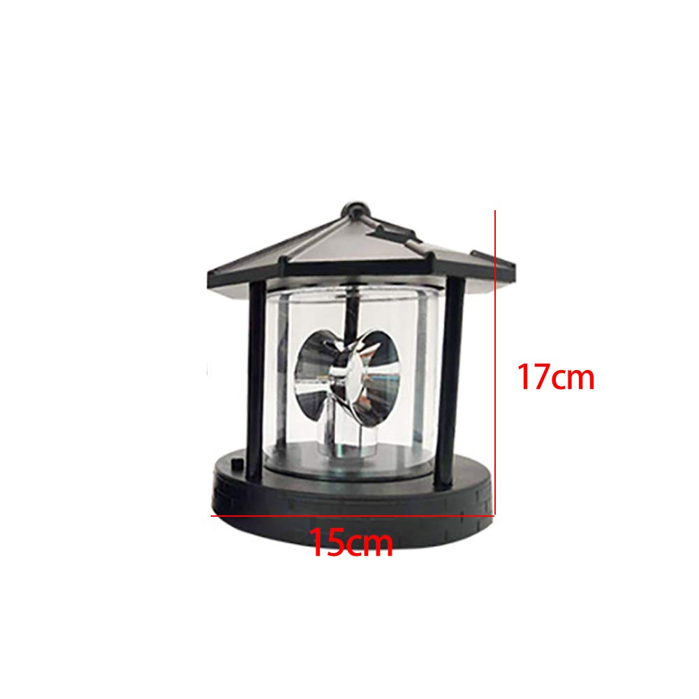 Solar Rotating Lighthouse Beacon Lamp N25746