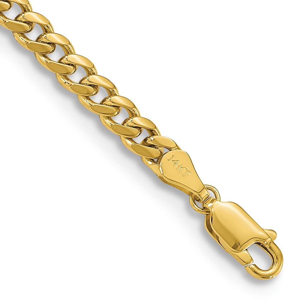 14K Yellow Gold Miami Cuban Chain Necklace W6806