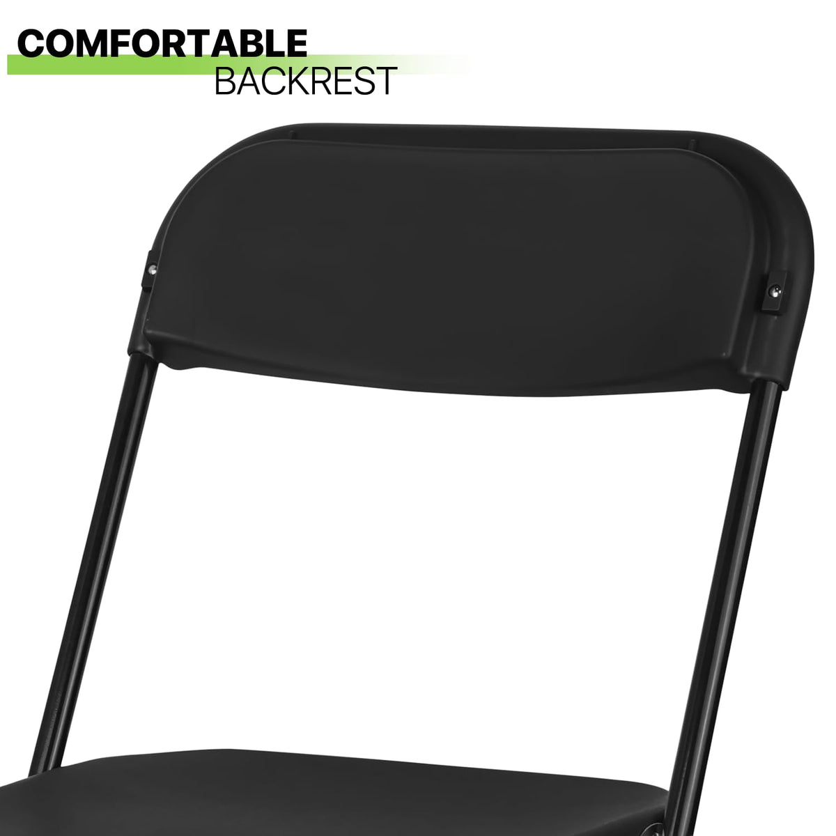Black Plastic Folding Chairs 10 Pack M266356