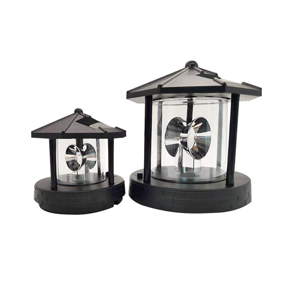 Solar Rotating Lighthouse Beacon Lamp N25746