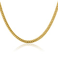 14K Yellow Gold Miami Cuban Chain Necklace W6806