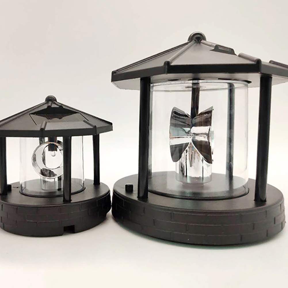 Solar Rotating Lighthouse Beacon Lamp N25746