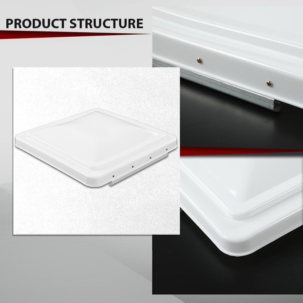 14" x 14" Replacement Roof Vent Cover 3PCS White F84307