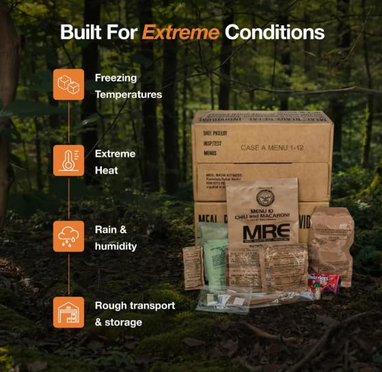 Emergency Food Supply Freeze Dried Ready Meals Variety Pack of 48 N6817