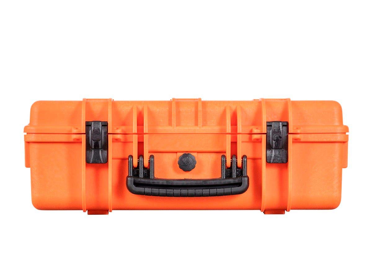 Weatherproof Hard Case with Customizable Foam, 22 x 14 x 8 Inches, Orange B829268