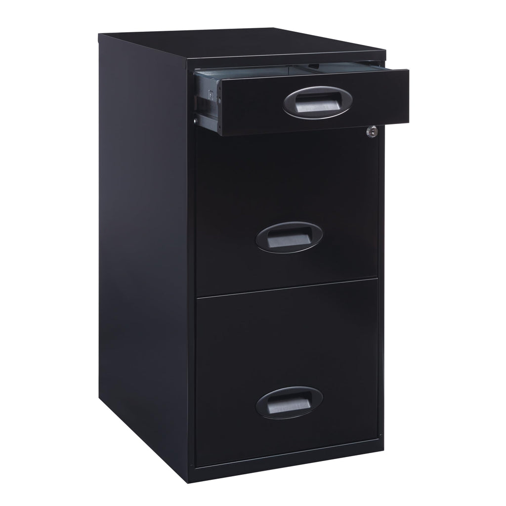 Black 3-Drawer Vertical File Cabinet W732440