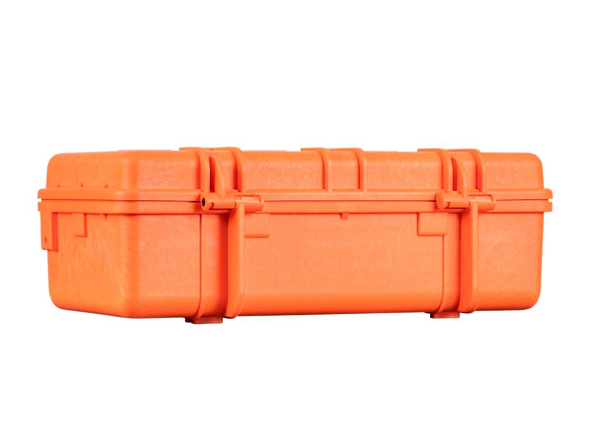 Weatherproof Hard Case with Customizable Foam, 22 x 14 x 8 Inches, Orange B829268