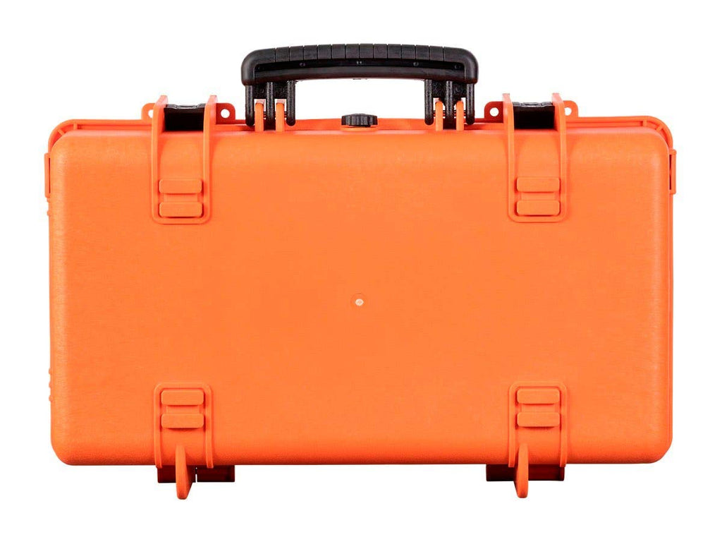 Weatherproof Hard Case with Customizable Foam, 22 x 14 x 8 Inches, Orange B829268