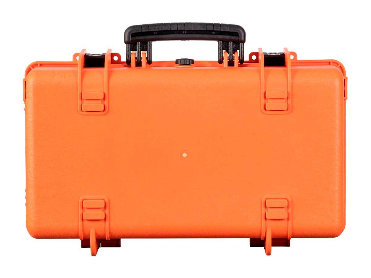 Weatherproof Hard Case with Customizable Foam, 22 x 14 x 8 Inches, Orange B829268