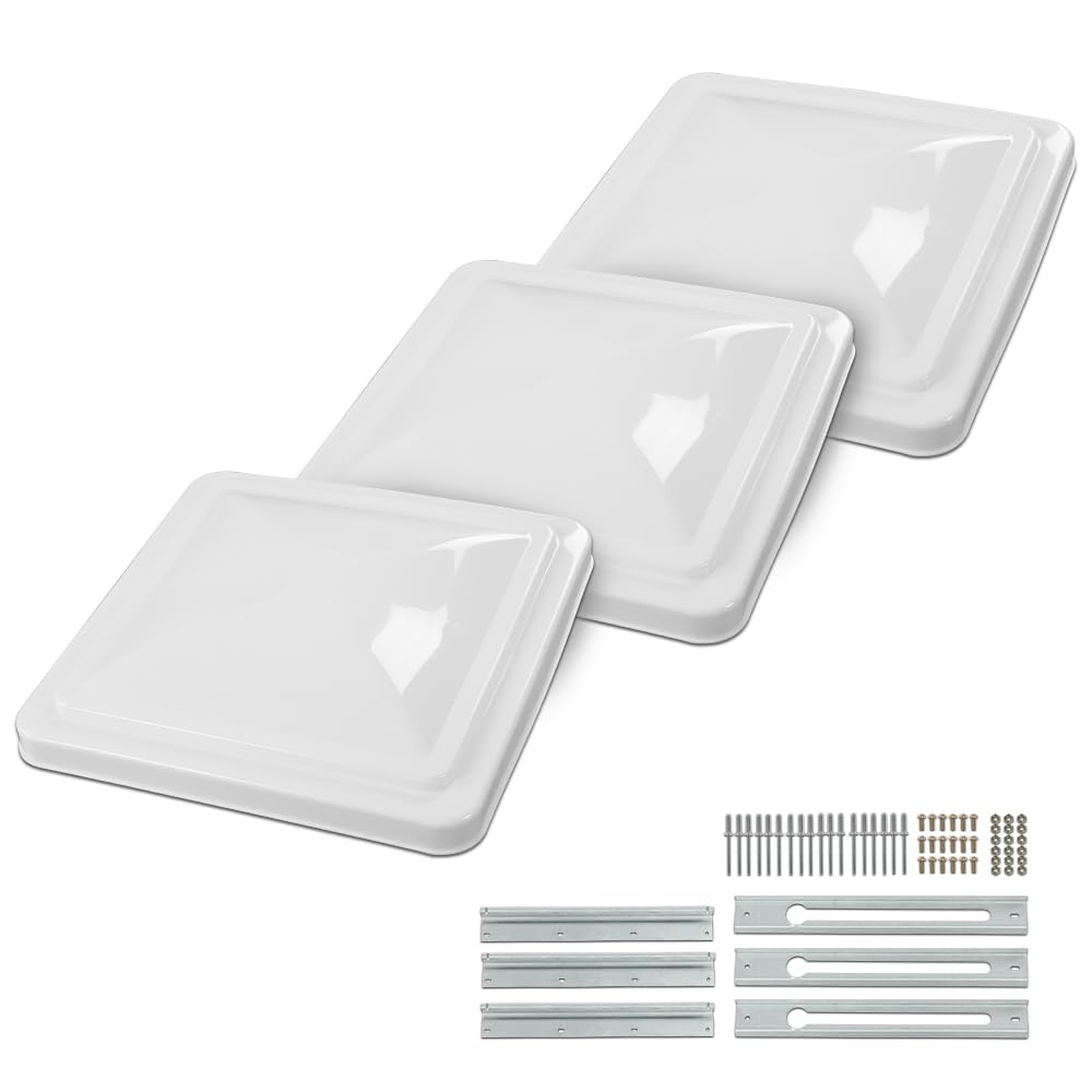 14" x 14" Replacement Roof Vent Cover 3PCS White F84307