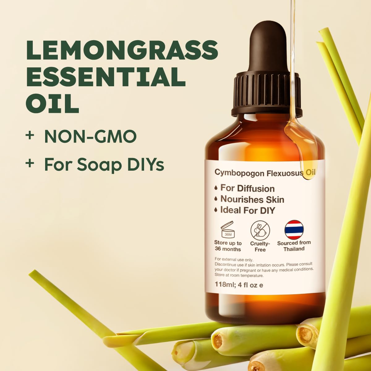 Lemongrass & Lavender Essential Oil Set 2x4 fl oz H35942