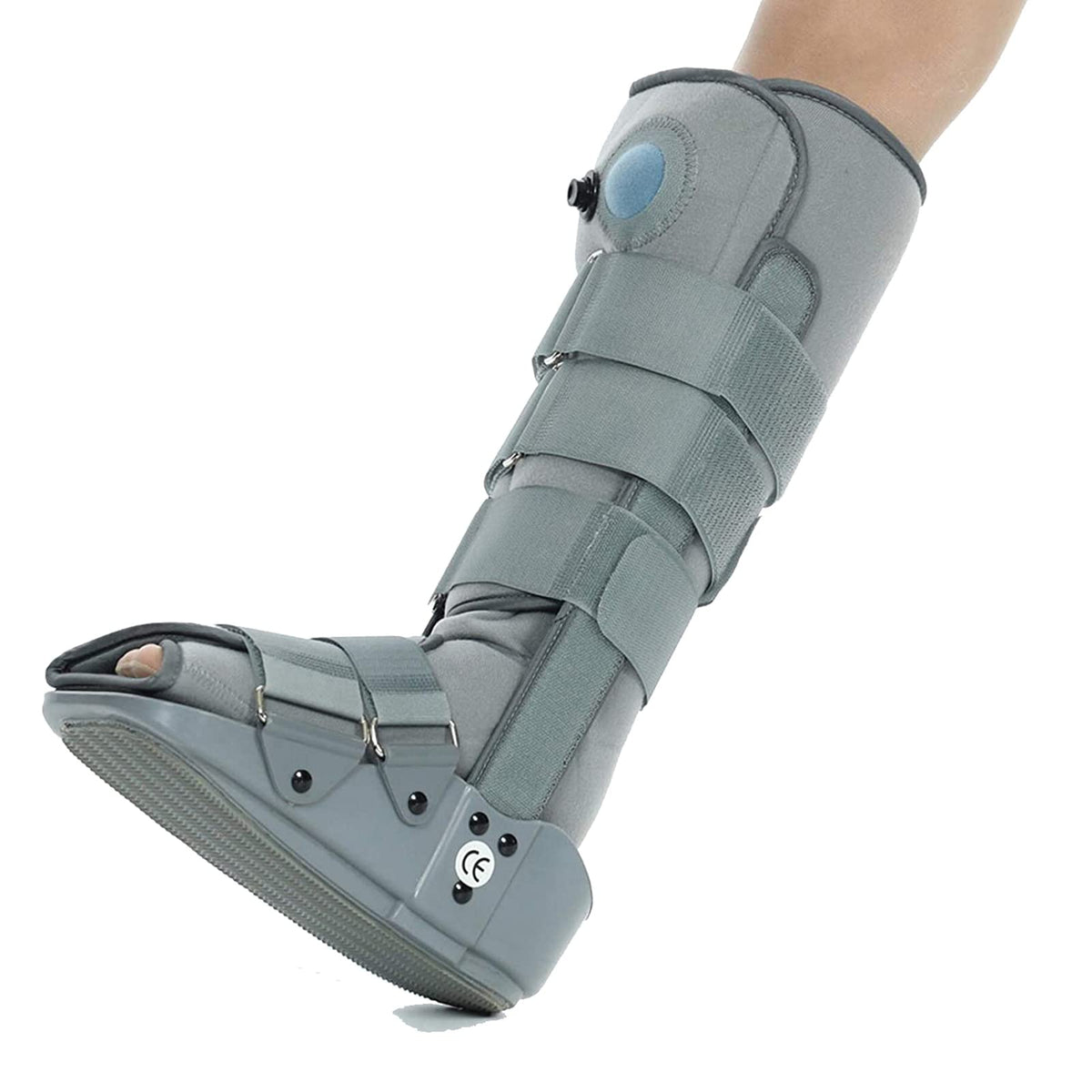 Pneumatic Walking Boot with Air Pump Gray M Z51337