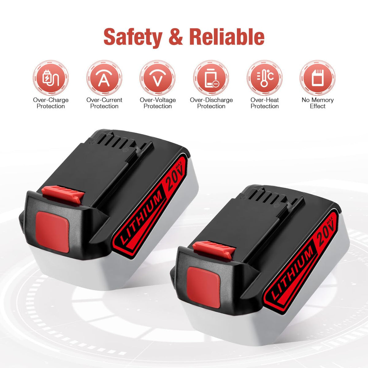6000mAh 20V Lithium Ion Battery V493
