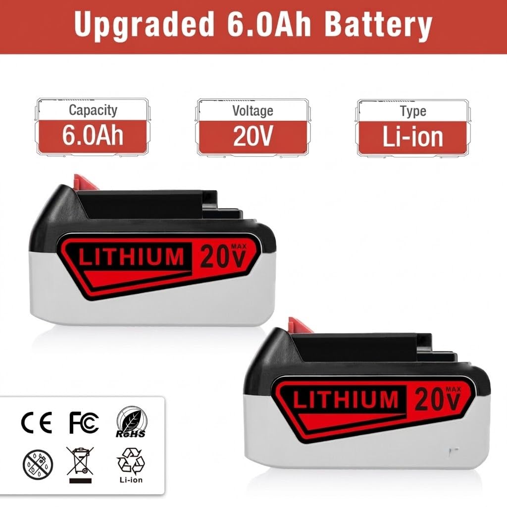 6000mAh 20V Lithium Ion Battery V493