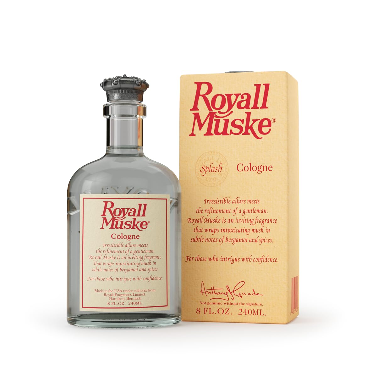 Men's Musk Cologne 8 oz Splash E7747