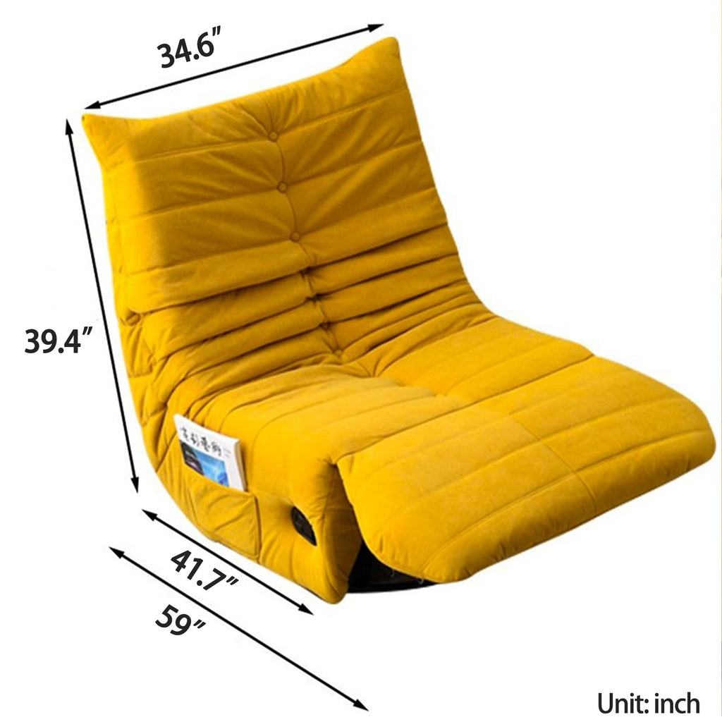 Gray Swivel Rocking Recliner Chair Y650233