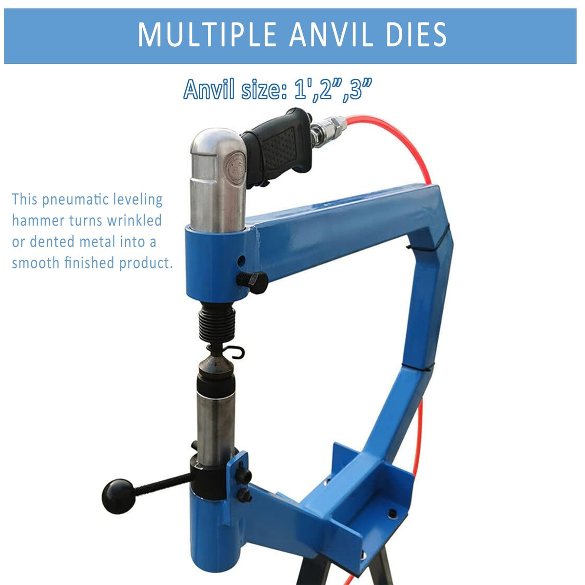 Pneumatic Planishing Hammer with Anvil and Pedal D981731
