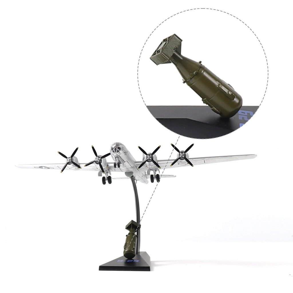 1/144 B-29 Bomber Metal Model Kit with Stand Diecast Airplane A31026