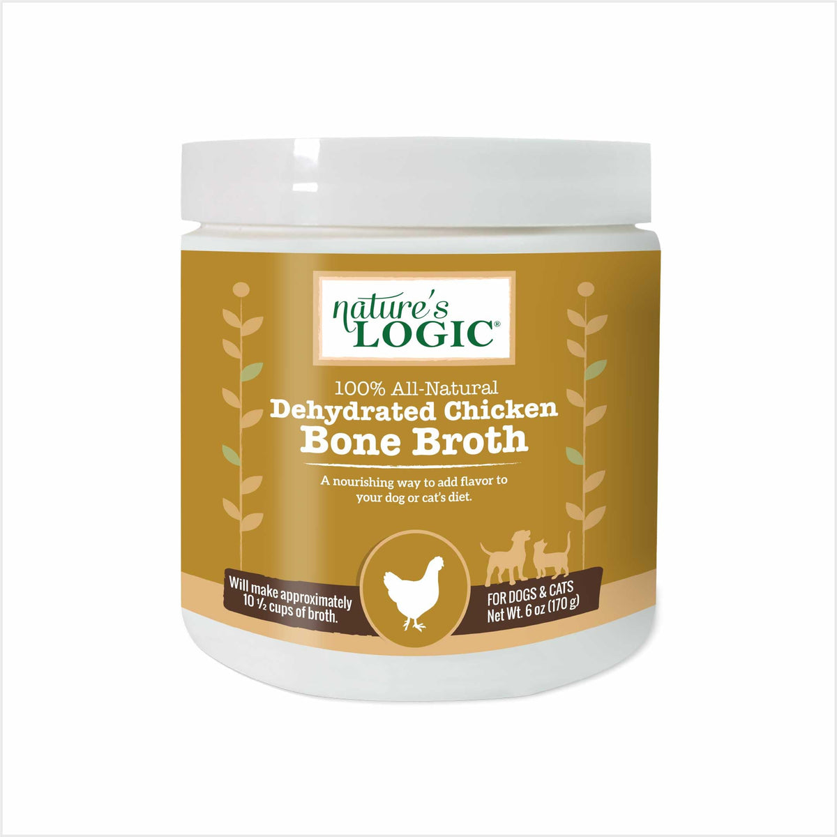 Dehydrated Chicken Bone Broth Powder Dog & Cat Topper 6oz Z298