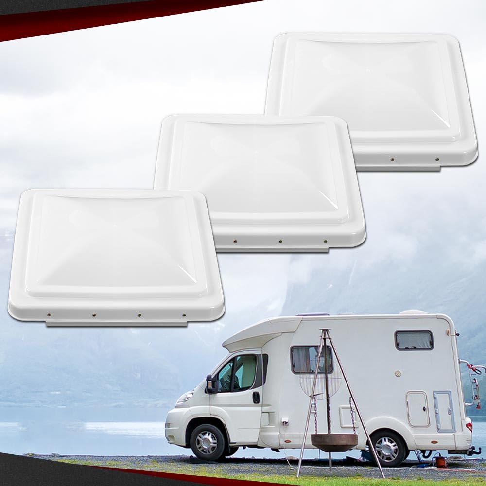 14" x 14" Replacement Roof Vent Cover 3PCS White F84307