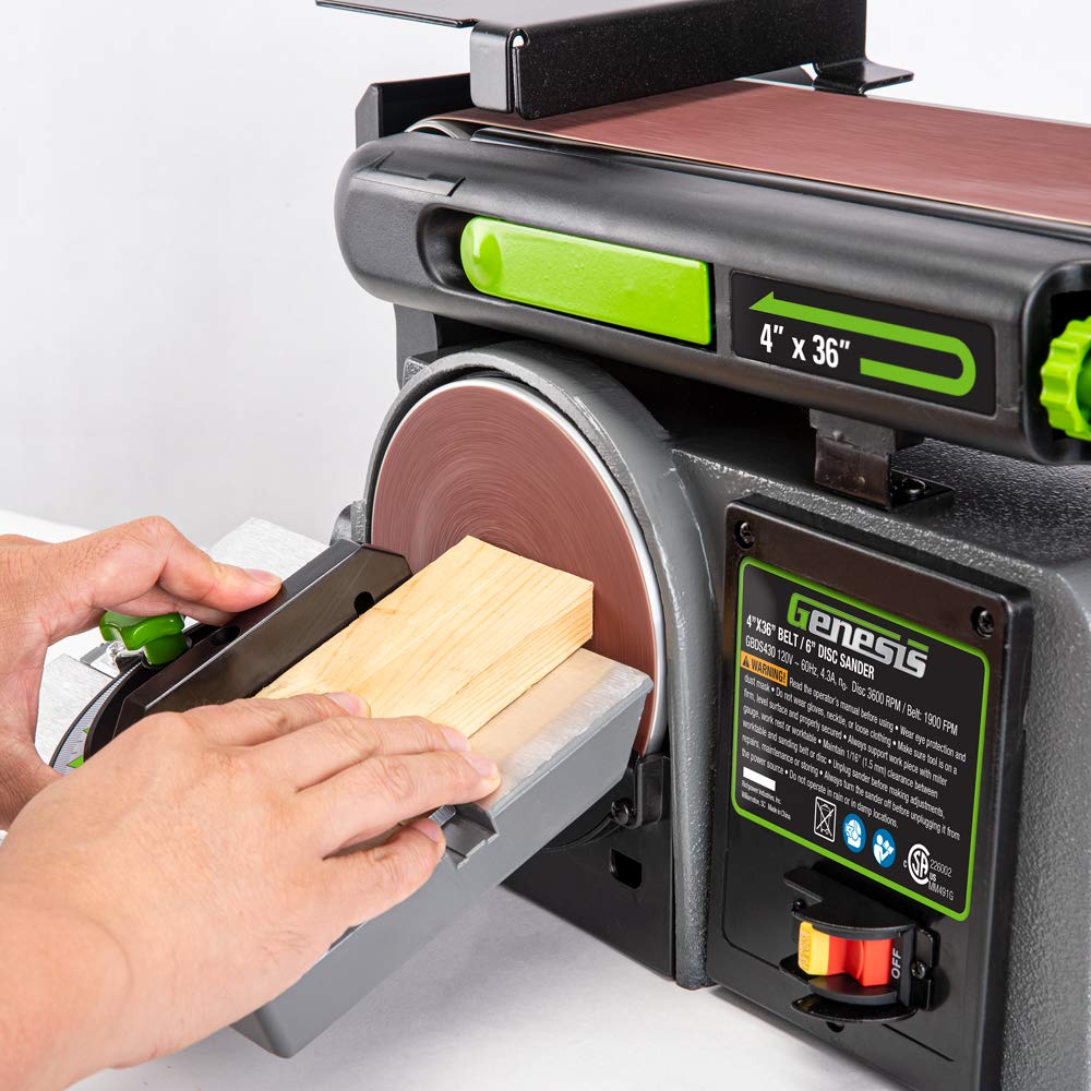 4 x 36-Inch Belt & 6-Inch Disc Benchtop Sander C94426