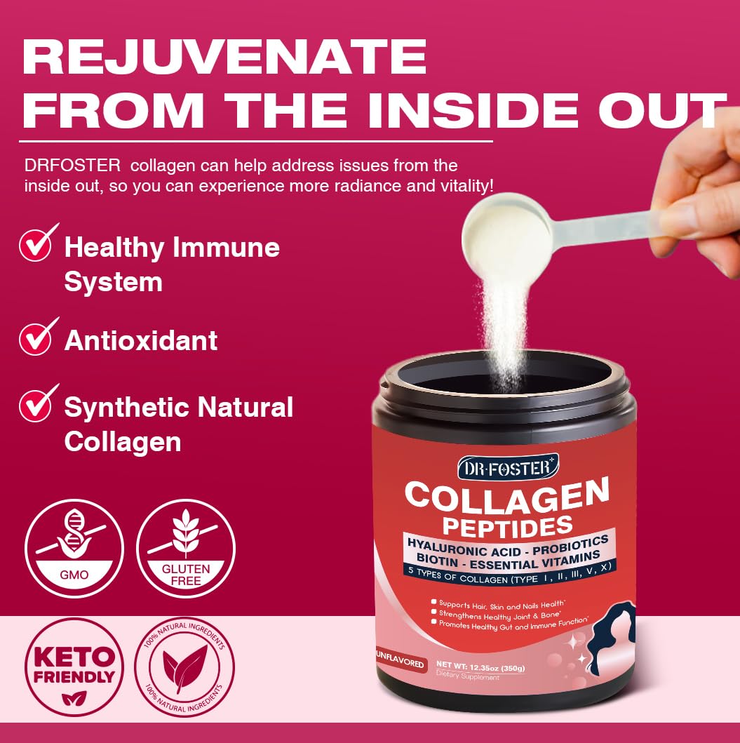 Multi Collagen Peptides Powder with Probiotics C50336