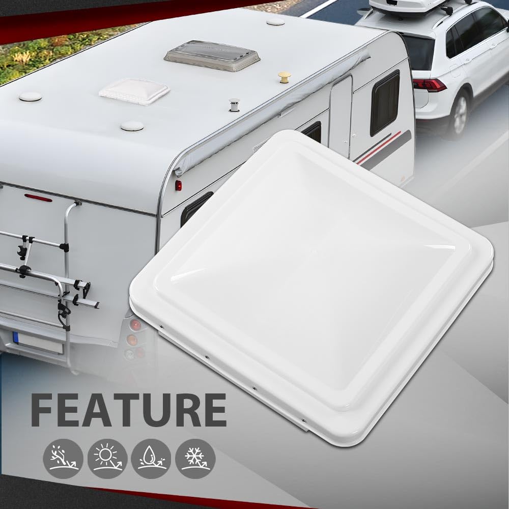 14" x 14" Replacement Roof Vent Cover 3PCS White F84307