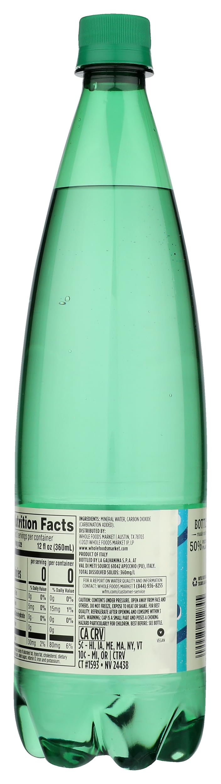 Italian Sparkling Mineral Water 33.8 Fl Oz F614