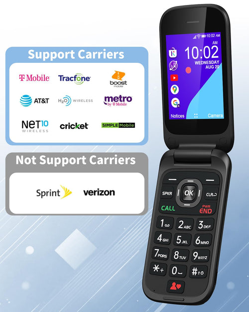 2.8" Dual Screen 4G LTE Flip Phone F234