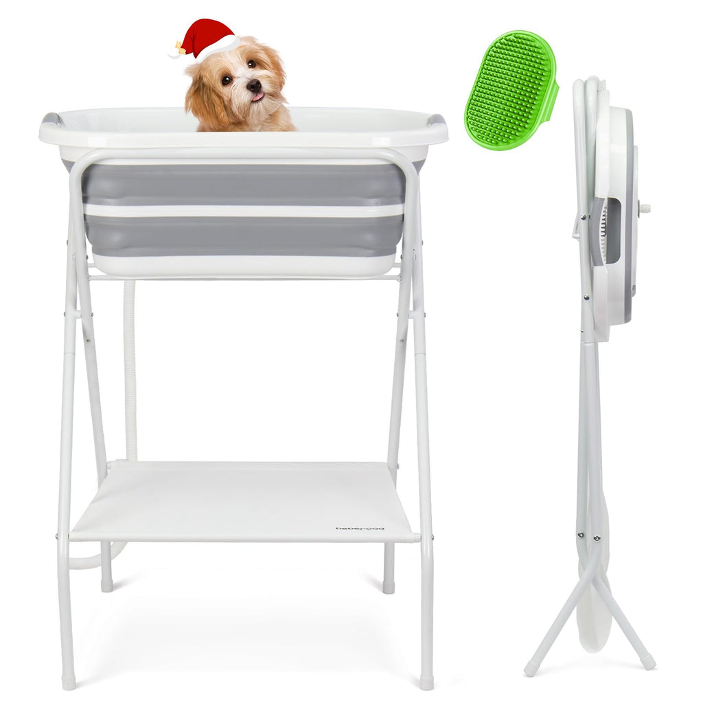 2 in 1 Collapsible Portable Dog Bath Tub Y27421