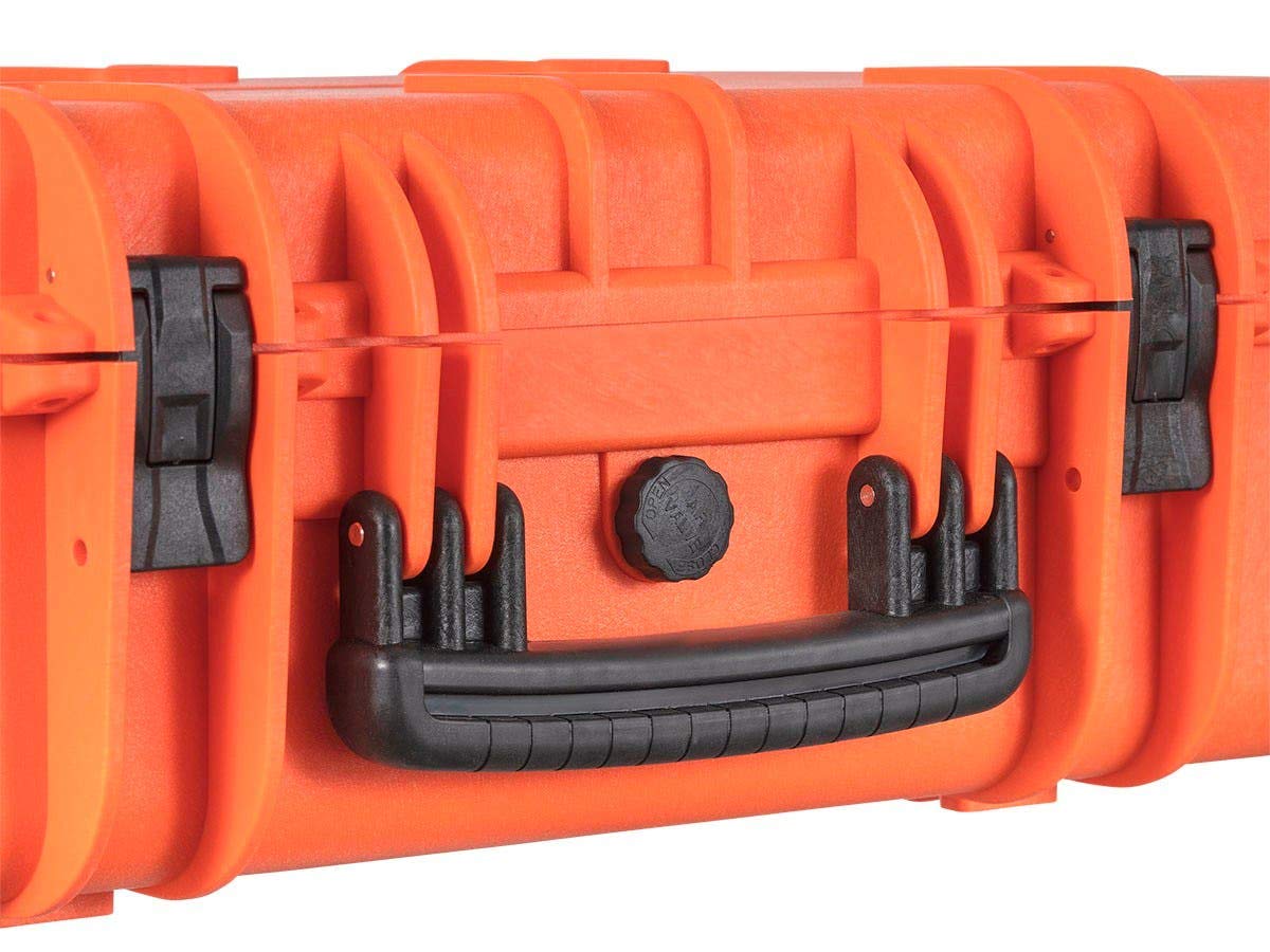 Weatherproof Hard Case with Customizable Foam, 22 x 14 x 8 Inches, Orange B829268