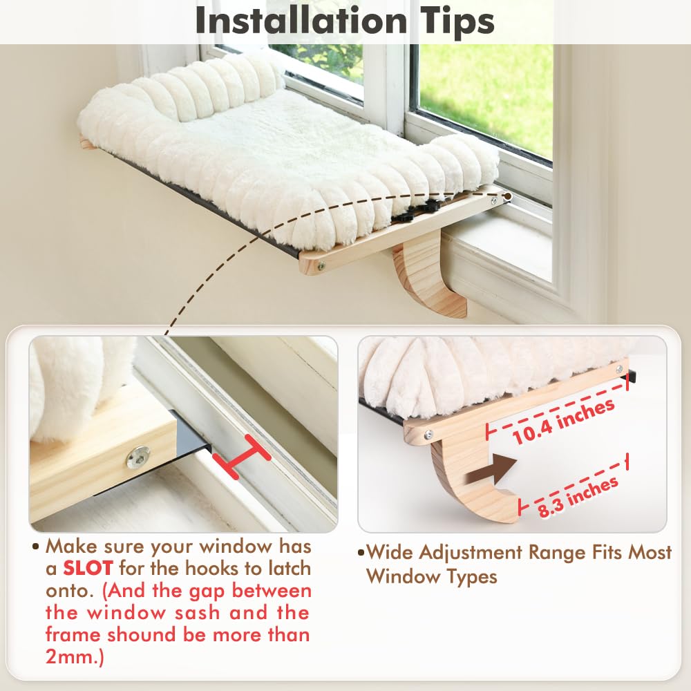 Cat Window Sill Perch Cushion Pet Bed R2302