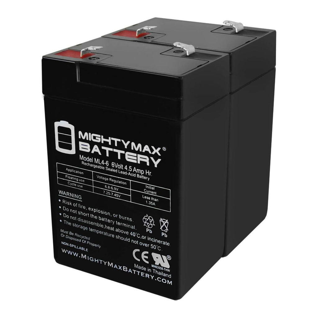 6V 4.5AH SLA Battery 2 Pack L2963