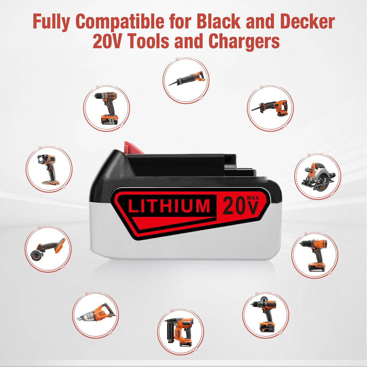 6000mAh 20V Lithium Ion Battery V493