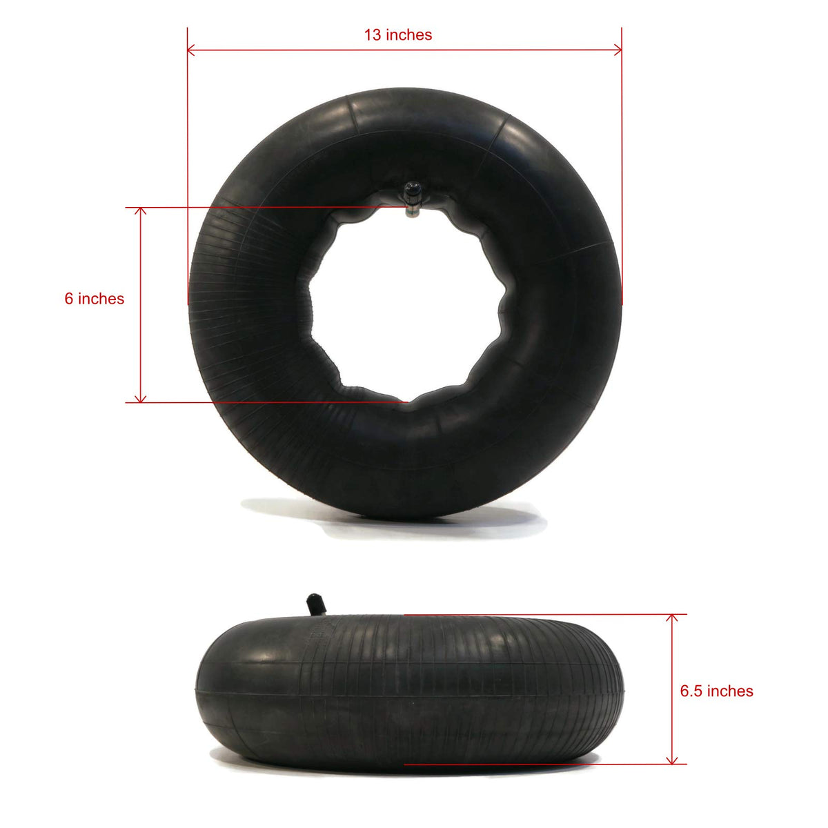13x6.50-6 Inner Tubes with TR13 Straight Stem 4-Pack J14279