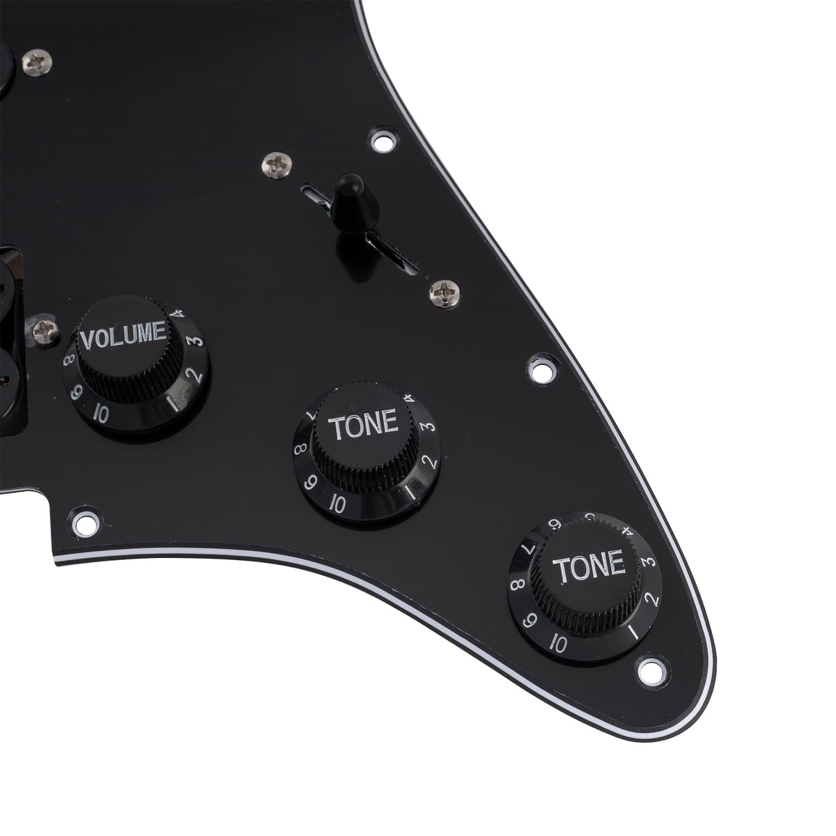 Black Pre-wired HSS Pickguard Set Y790259