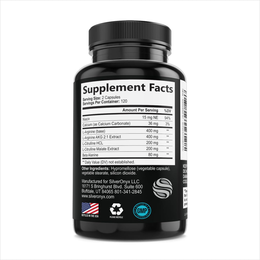 240 Capsules Nitric Oxide Booster H558