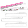 Clear Acrylic Mahjong Racks with Pushers Set of 4 W8485