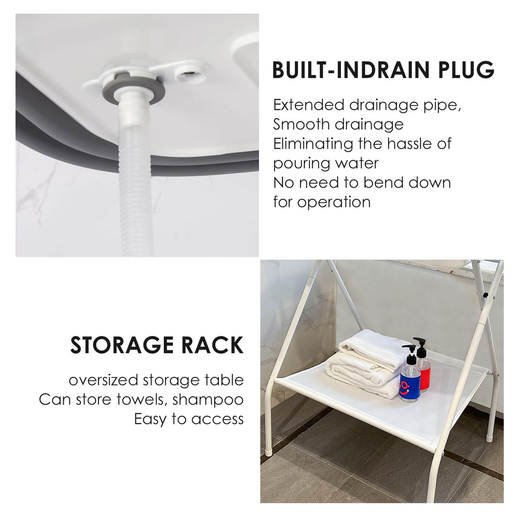 2 in 1 Collapsible Portable Dog Bath Tub Y27421