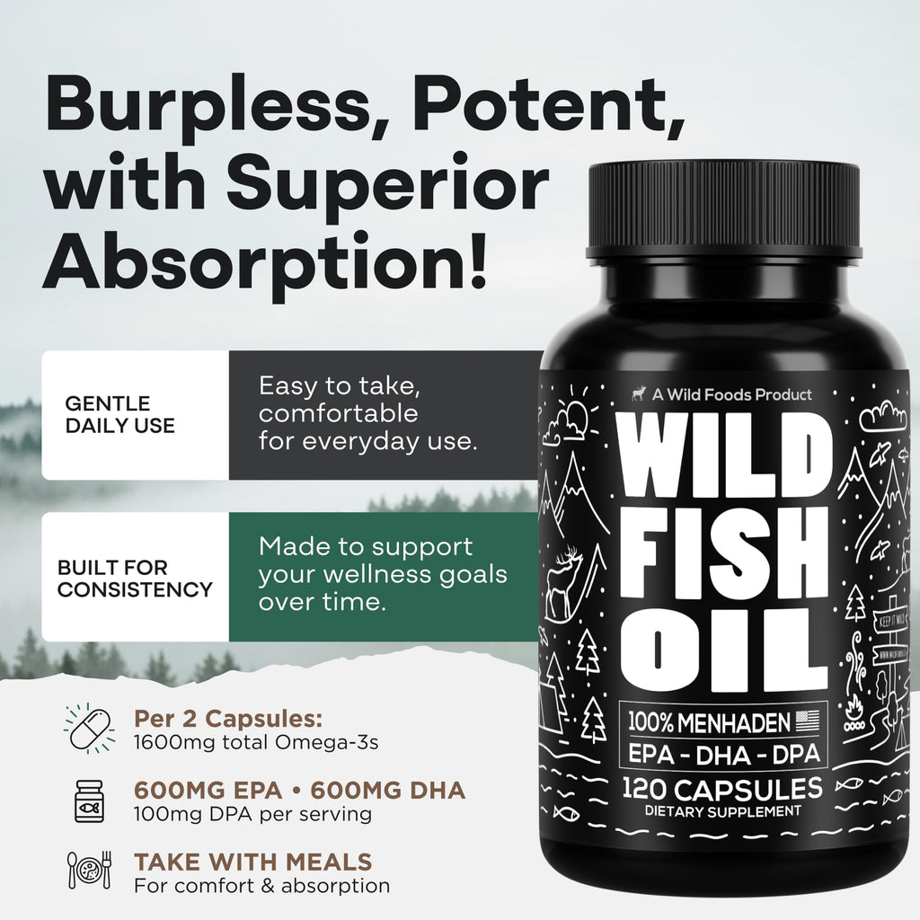 Fish Oil Omega 3 Supplements 120 Capsules Y8069