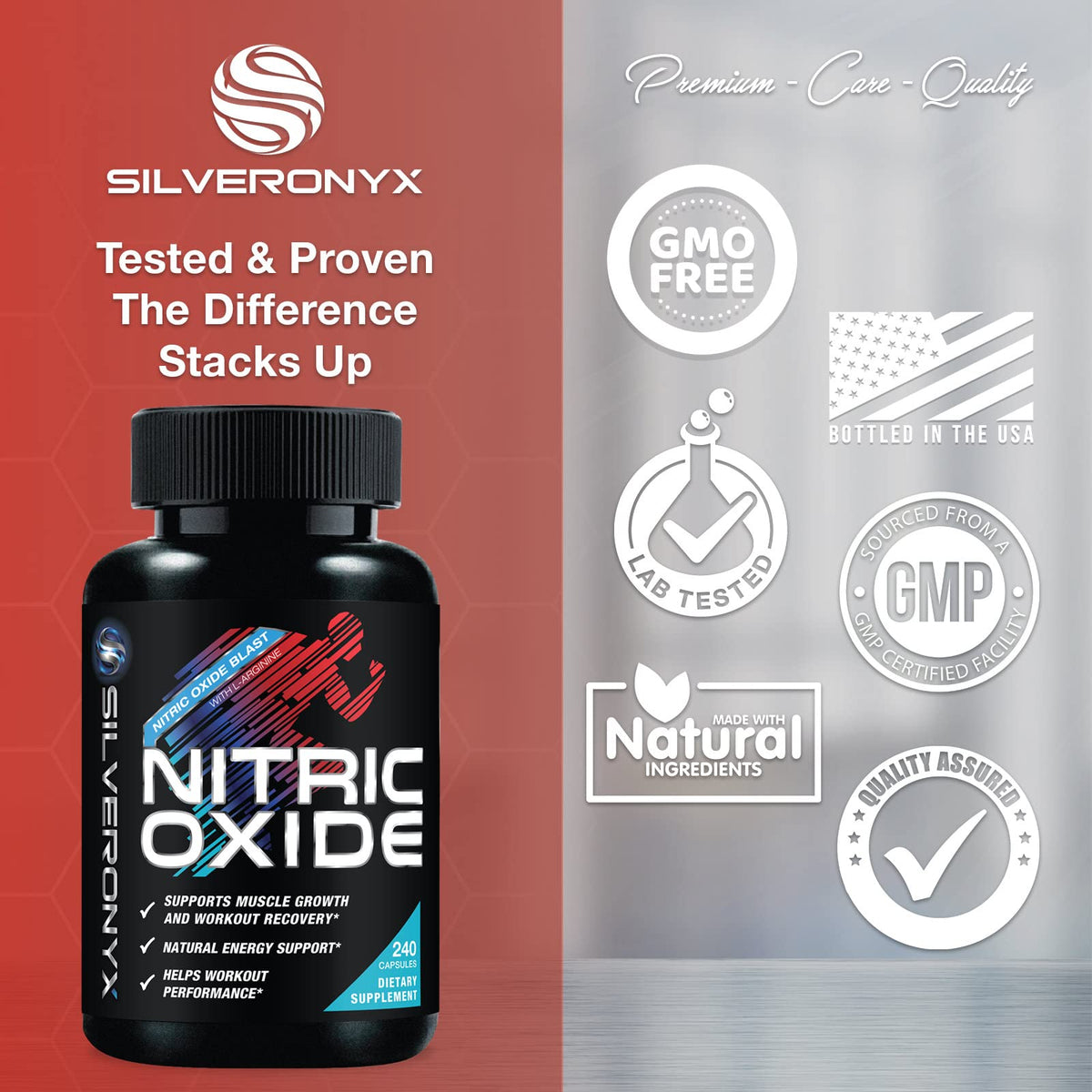 240 Capsules Nitric Oxide Booster H558