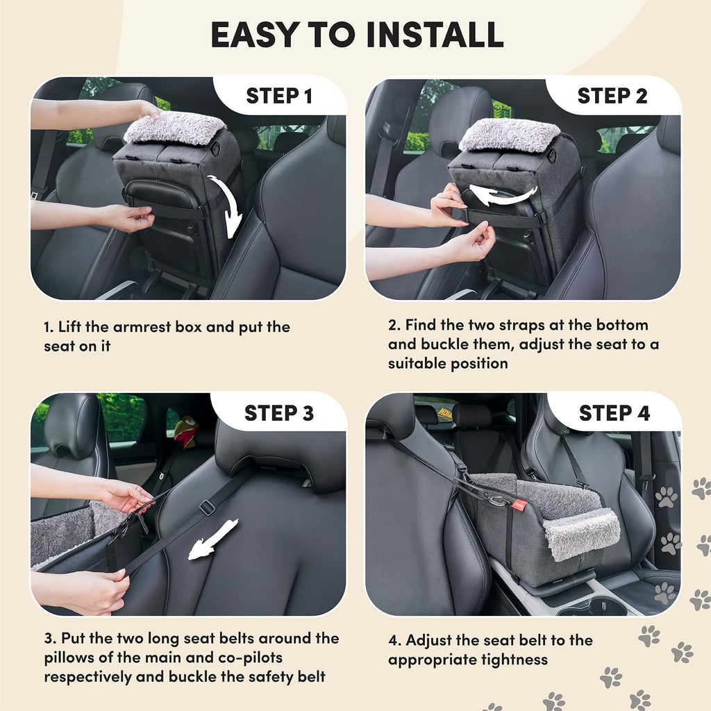 Grey Dog Car Seat P376966