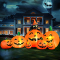 7 FT Long Halloween Inflatables Pumpkin Outdoor Decoration O15476