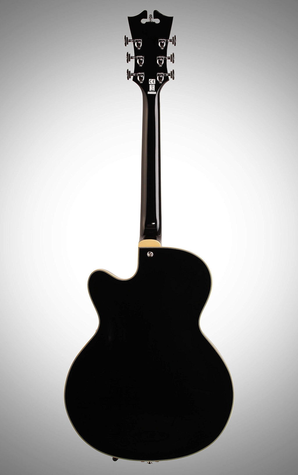 Black Archtop Hollowbody Electric Guitar E24309