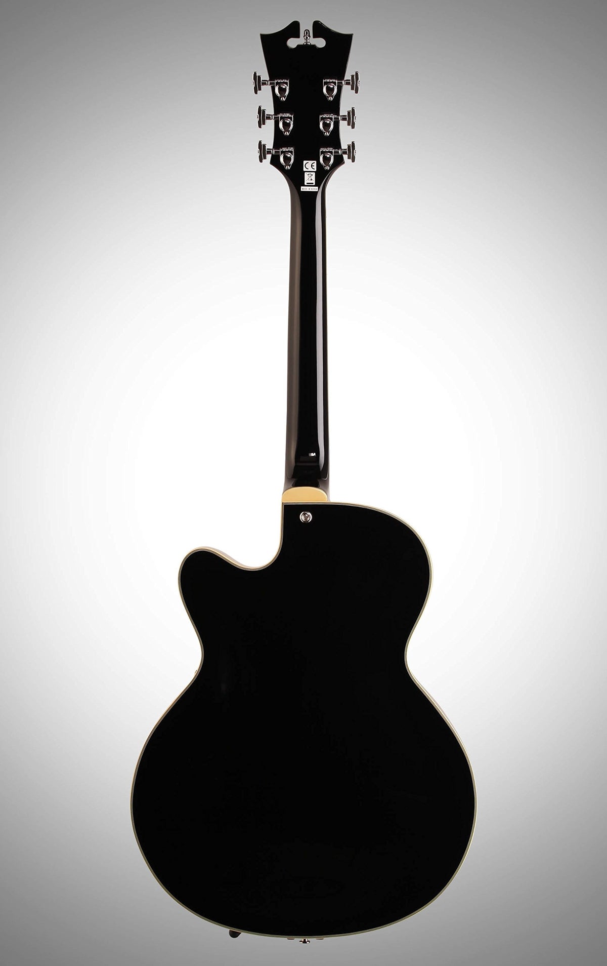 Black Archtop Hollowbody Electric Guitar E24309