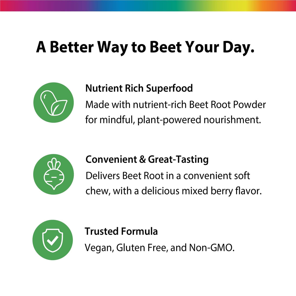 Beet Root Soft Chews Supplement 500 mg 60 Count L1692