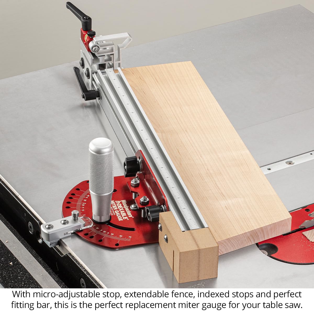 Miter Gauge with Flip Stop and Miter Bar N32155
