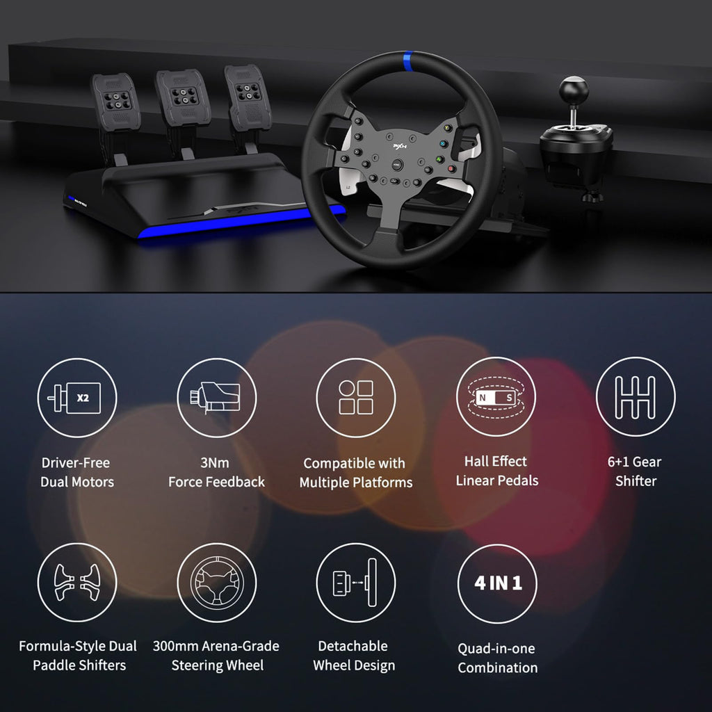 Force Feedback PC Racing Wheel A155